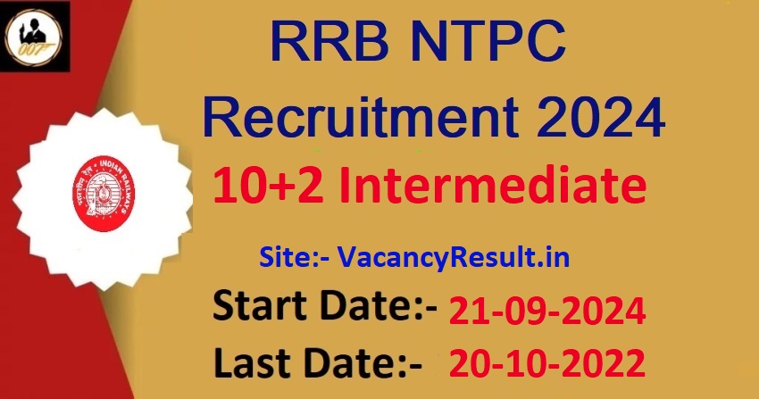 Rrb Ntpc Ug Recruitment Apply Online