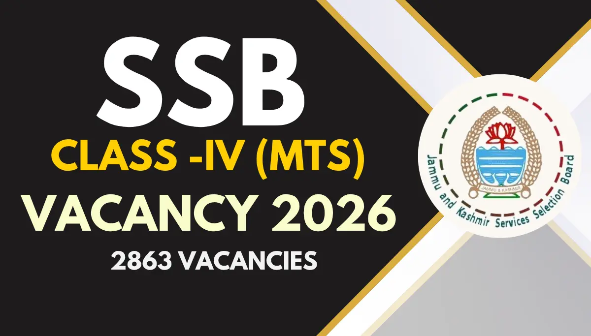 SSB MTS New Vacancy 2026