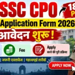 SSC CPO Application Form 2026