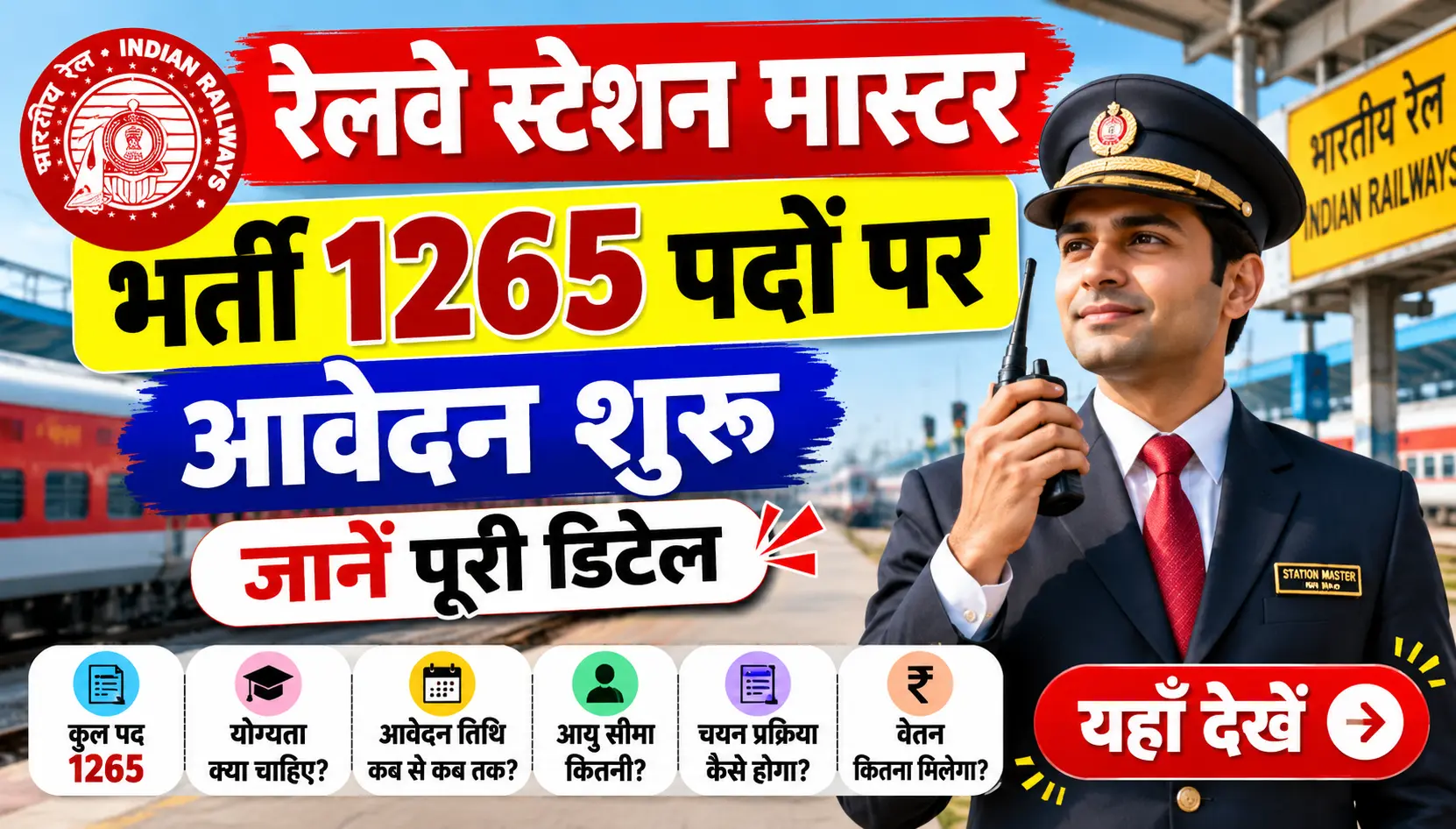 Railway Station Master Vacancy 2026